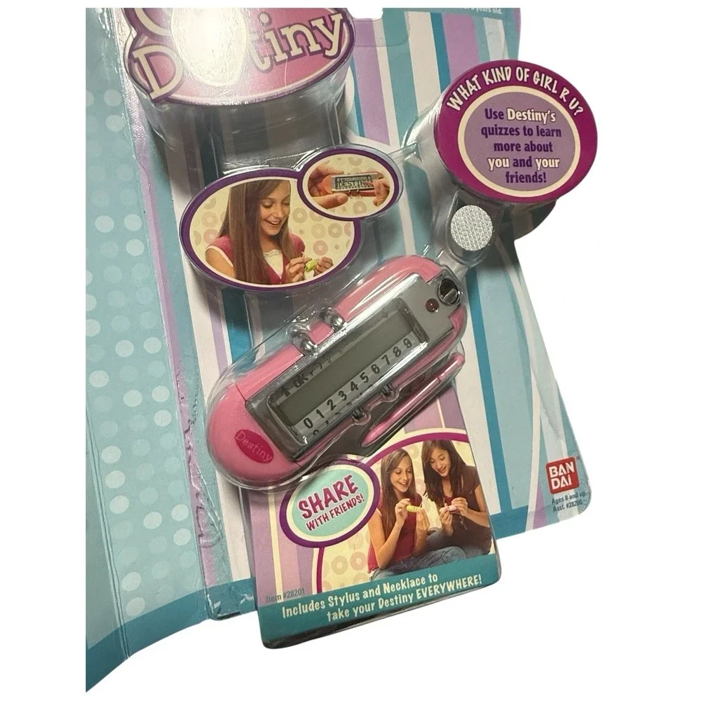 Y2K Girlz Connect Destiny Quiz Device Toy USB Alarm Horoscope Stylus Necklace